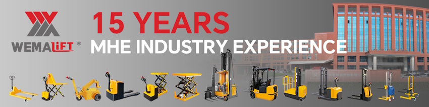 Wemalift Website-Custom Electric Pallet Jack, Forklift Truck, Power Stackers, Lift Tables Manufacturer